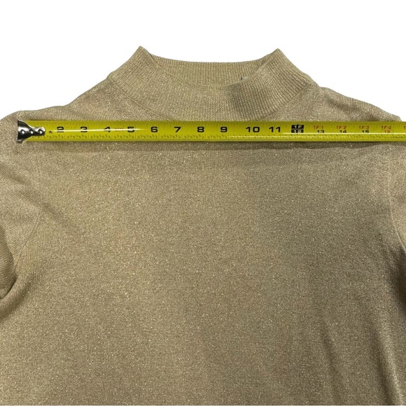 Baxter & Wells size Petite Large women’s gold / tan colored long sleeve shirt. - Picture 5 of 10